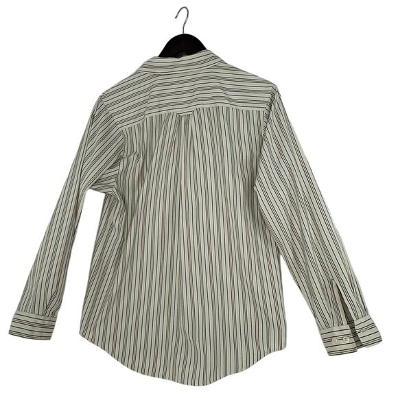 Vintage 1980s LL Bean Striped Button Up Shirt Womens Size 10 Heritage Quality - Picture 2 of 4